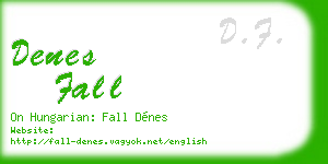 denes fall business card