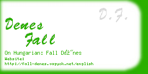 denes fall business card